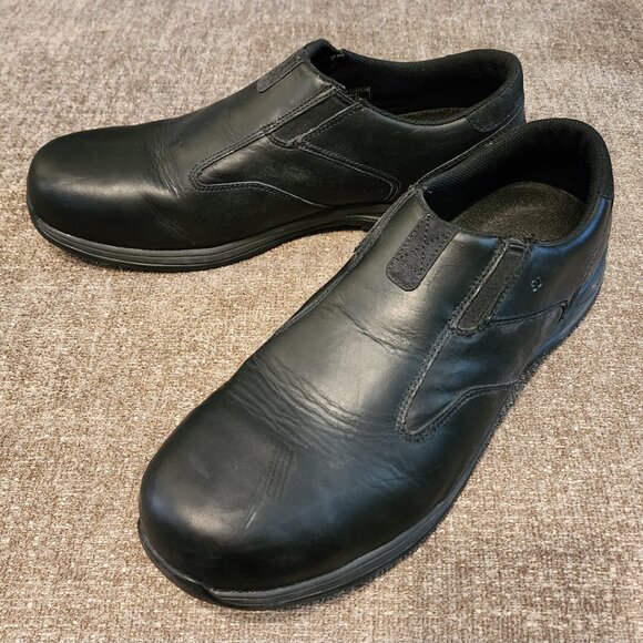 Red Wings ComfortPro 6705 Safety Toe Slip-On Black Leather Loafers Size 15D - Picture 3 of 7